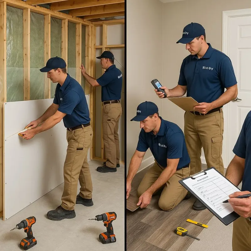 Repairs and Reconstruction process in New Egypt, NJ